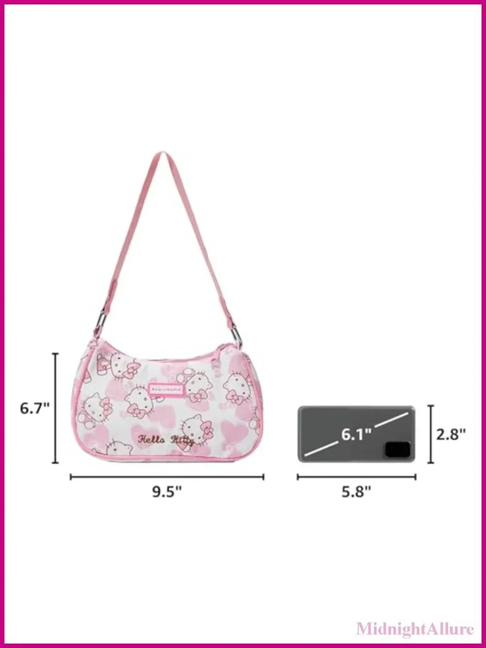 Cute Mini PU Hobo Crossbody Shoulder Bag Women Casual Gift